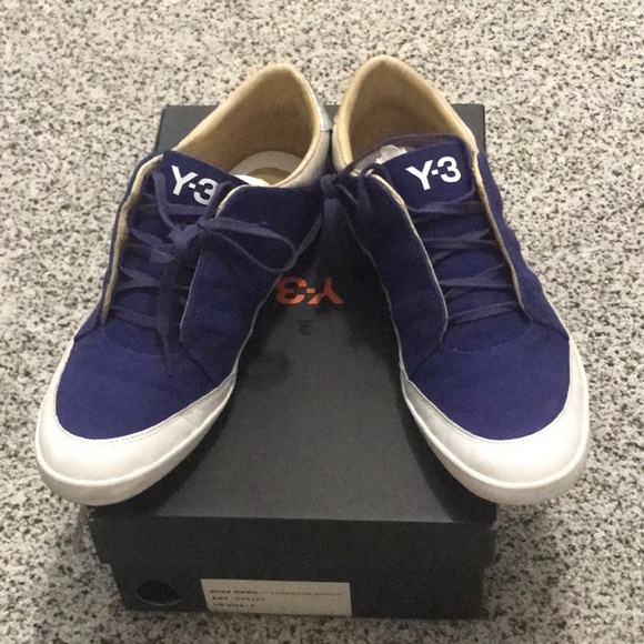 Y-3 Men's Purple and White Sneakers  Size US 8.5 - Picture 5 of 9